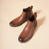 Men's Chelsea Boots – Premium Leather Slip-On Dress Shoes for Business & Casual Wear