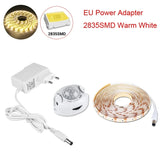 Motion Sensor LED Strip Lights - Self-Adhesive, Waterproof, Adjustable Time Delay for Home, Closet, and Kitchen