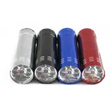 9-LED UV Flashlight - Portable Nail Gel Curing Lamp & Adhesive Dryer