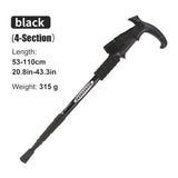 Adjustable Aluminum Trekking Pole with T-Handle for Hiking & Climbing