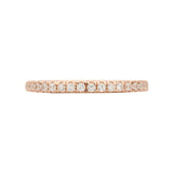 Rose Gold Eternity Ring – 925 Sterling Silver Stackable Band