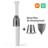 Aspiradora de coche Xiaomi, eléctrica, mini, portátil, de alta potencia, inalámbrica, potente, para el hogar, con eliminador de polvo y limpieza profunda