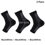 2 pares de calcetines de compresión para el tobillo: diseño de punta abierta para fascitis plantar y alivio del dolor