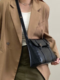 Vintage PU Leather Shoulder Bag – Large Capacity Tote for Women