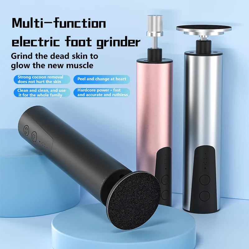 Electric Callus Remover – Rechargeable Foot File for Dead Skin Removal with Replacement Sandpaper