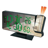 LED Digital Projection Alarm Clock with Time and Temperature Display