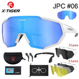 X-TIGER Cycling Sunglasses – Lightweight, UV Protection, Multi-Lens Sports Eyewear for Men & Women