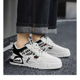 Men’s Canvas Sneakers – Casual Lace-Up Shoes for Spring & Autumn Walking or Running