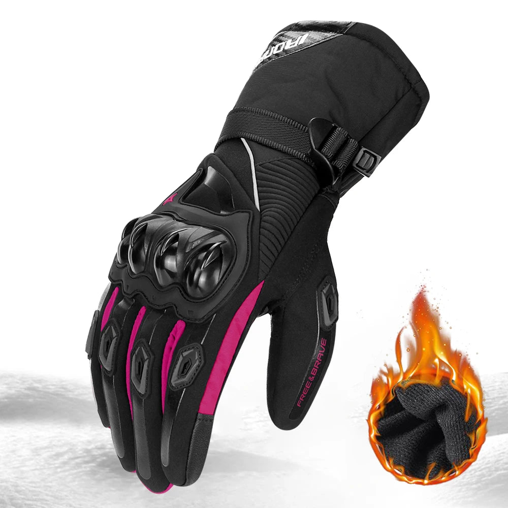 Waterproof Motorcycle Gloves - Windproof, Touchscreen & Winter Riding Protection