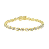 Elegant Cubic Zirconia Tennis Chain Bracelet for Women