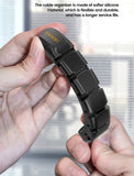 Organizador de cables con 3, 5 y 7 orificios, clips flexibles para la gestión de cables y protección del cargador