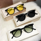 Nuevas gafas de sol cuadradas vintage: gafas de sol redondas pequeñas de marca de lujo para hombres y mujeres
