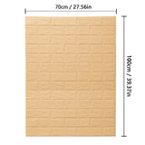 3D Peel and Stick Wall Panels – Waterproof Self-Adhesive Foam Wallpaper for Home Decor