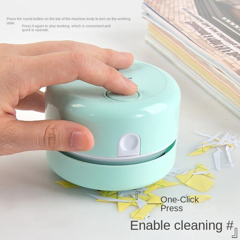 Mini Desktop Vacuum Cleaner – Silent, Compact, and Powerful for Office & Study Desks