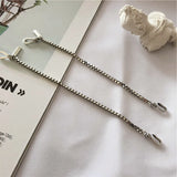 925 Sterling Silver Geometric Charm Bracelet for Women