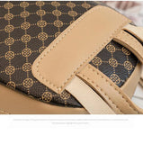 Checkered Pattern Shoulder Backpack – Large Capacity Crossbody Handbag for Women