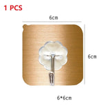 Transparent Suction Hook - Strong, Non-Punching Adhesive Wall Hook for Home & Kitchen