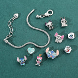Stitch Enamel Beads Bracelet – DIY Anime Jewelry for Women & Girls