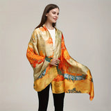 Chic Polyester Scarf & Shawl for Women – Stylish Beach Accessory in 3 Colors