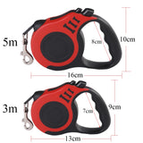 Retractable Dog Leash - 3M/5M Automatic Nylon Lead for Small Dogs & Cats