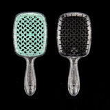 Professional Wide-Tooth Comb Set - Air Cushion Scalp Massager for Wet & Dry Hair (2-Pack)