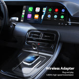 Wireless CarPlay & Android Auto Adapter with Tempered Glass Frame