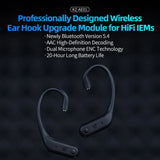 Bluetooth Ear Hook Adapter – Convert Wired Earphones to Wireless with HiFi Sound & Built-in Mic