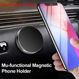 Mini soporte magnético para teléfono en el salpicadero del coche: soporte magnético universal para teléfonos inteligentes