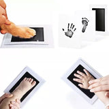 Newborn Baby Hand and Footprint Keepsake Kit – Inkless Print Pad with Imprint Cards