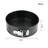 Professional Round Cake Pan with Removable Bottom – Carbon Steel Non-Stick Bakeware