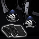 Skoda LED Door Projector Lights - HD Welcome Logo Lights for Octavia, Kodiaq, Superb & More