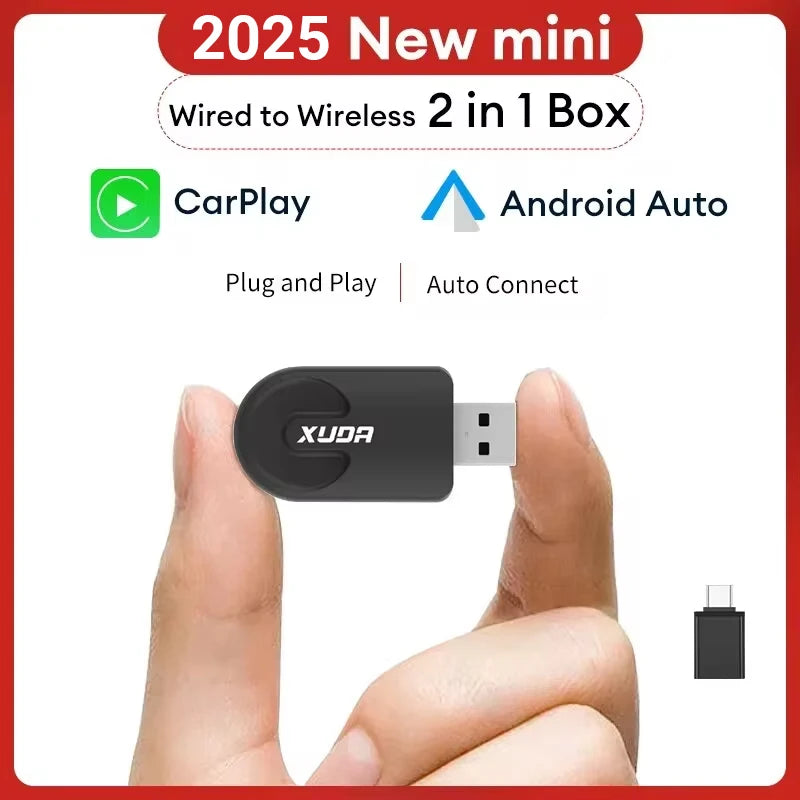 Wireless CarPlay and Android Auto Adapter for Seamless Hands-Free Connectivity
