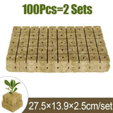 Rockwool Nursery Starter Cubes for Hydroponic Seed Germination – High-Performance Planting Sponges