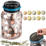 Digital Coin Counter Piggy Bank – LCD Money Saving Jar for Coins & Cash