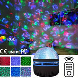 Galaxy Projector Night Light – Starry Sky & Ocean Wave Projection with 7 Colors