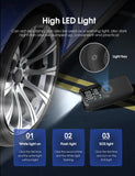 Cordless Digital Tire Inflator with LED Light and 150 PSI Air Compressor