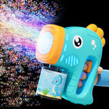 Astronaut Bubble Rocket Launcher - Automatic Bubble Blaster for Kids Outdoor Play