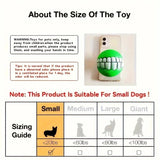 Squeaky Rubber Dog Toy Ball - Teeth Cleaning Chew Toy with Smile Design (7cm)