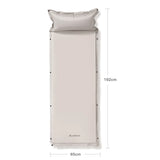 Self-Inflating Camping Sleeping Pad with Built-In Pillow and Sponge Filling