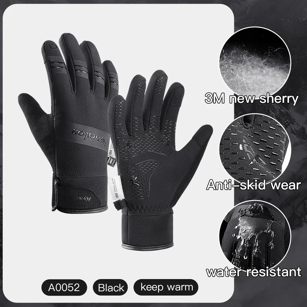3M Thinsulate Winter Gloves - Waterproof, Touchscreen & Windproof for Men