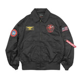 Men’s Lightweight Flight Bomber Jacket – Water-Repellent Military Style for Spring & Fall