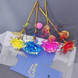 Galaxy Rose – Eternal 24K Gold Foil Artificial Flower for Romantic Decor & Gifting