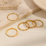 Minimalist 18K Gold Plated Stainless Steel Knuckle Ring – Tarnish-Free & Waterproof