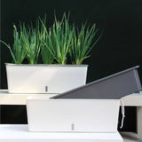 Self-Watering Dual-Layer Indoor Planter Pot with Water Level Indicator