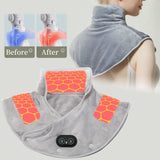 USB-Powered Heated Shoulder and Neck Wrap – Electric Heating Massage Shawl for Pain Relief
