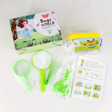 Kit de exploración de la naturaleza al aire libre para niños de 5 piezas: juego de visor de insectos y atrapainsectos