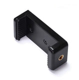 Soporte para trípode universal para teléfono con adaptador de zapata: soporte con clip ajustable para teléfonos inteligentes, DSLR y cámaras de acción