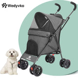 Lightweight Folding Pet Stroller – Travel in Comfort & Style