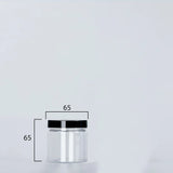 Airtight Clear Plastic Storage Jar – Sealed Food Container with Black Lid