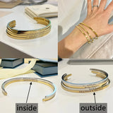 Custom Photo Cuff Bracelet for Women – Personalized Stainless Steel Jewelry Gift